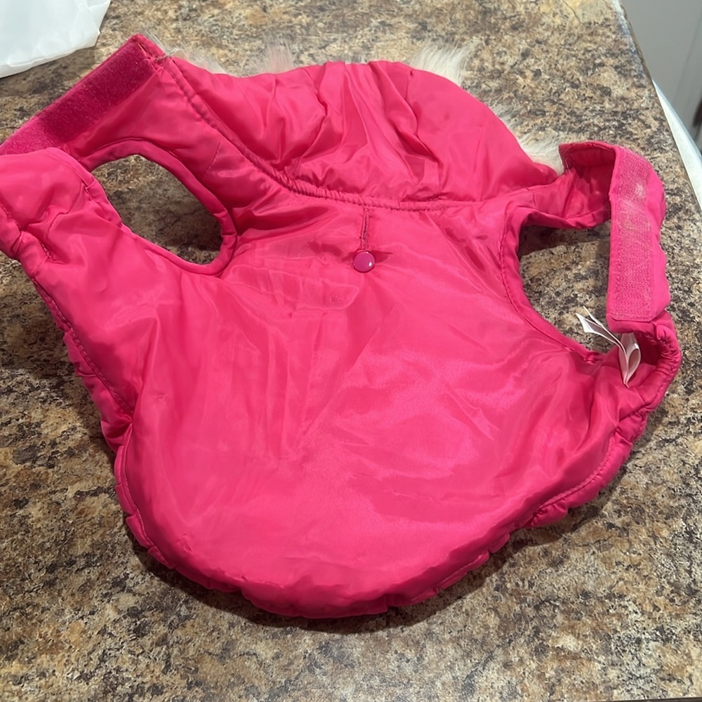 Simply dog pink puffer, coat size small - Picture 5 of 5
